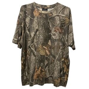 Winchester Realtree Hardwoods Camo Pocket T-Shirt Mens XL Hunting Fishing Tee